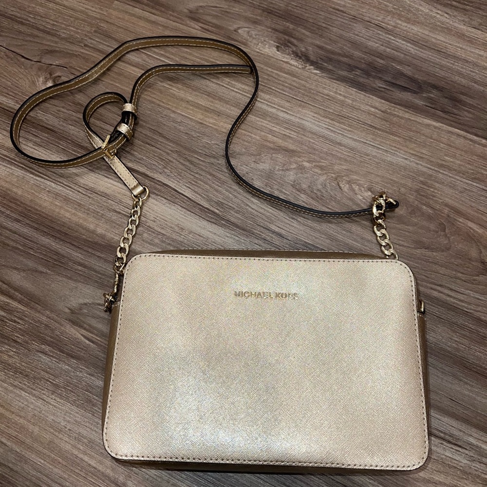 Gold Michael Kors Chain Crossbody